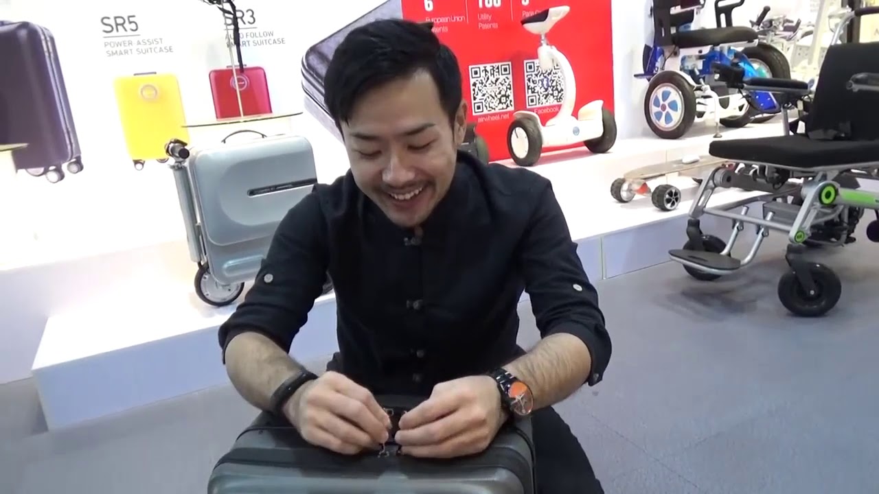 「Airwheel」 電動キャリーケース&スマートスーツケース&自走式スマートスーツケース&乗れる電動キャリーケース&電動車椅子　登場